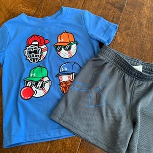 Under Armor baby boy outfit. Baseball